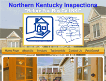 Tablet Screenshot of northernkentuckyinspections.com